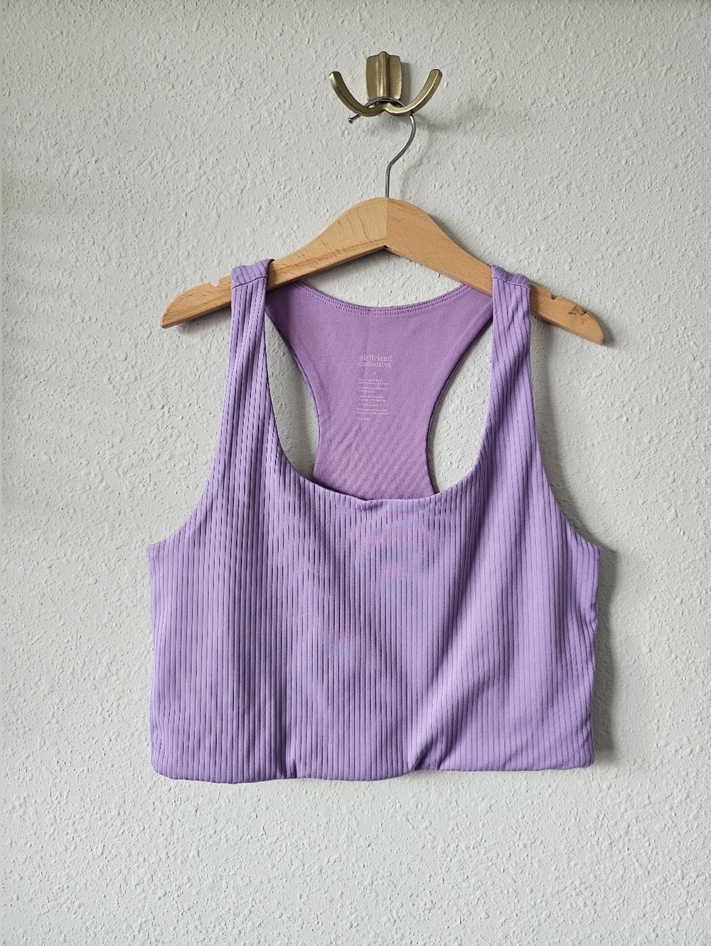 girlfriend collective Orchid Ribbed Racerback Bralette